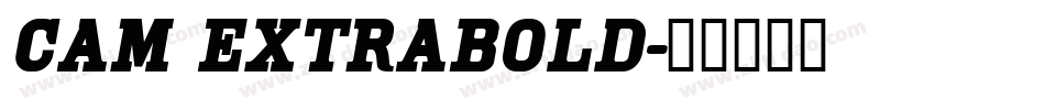 Cam ExtraBold字体转换